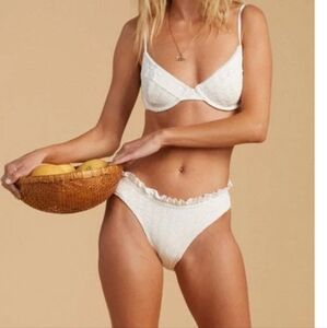 Billabong,NWT,By The Seashore Bondi Bikini Bottom, Off White